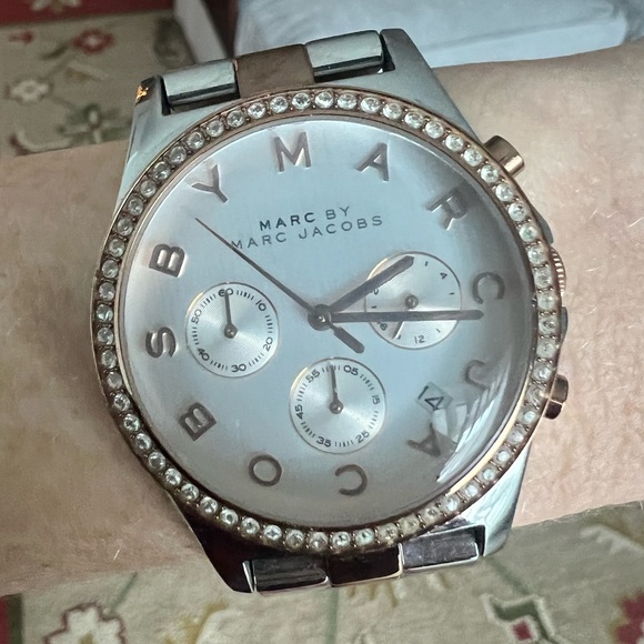 Marc by Marc Jacobs chronograph watch with crystals - Picture 3 of 7